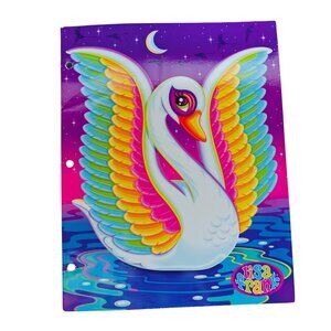Vintage Lisa Frank Blanca Swan Y2K 2000's Paper Collectible Folder